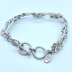 COOKIE LEE Rhinestone Scroll Bracelet